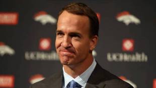 An Emotional Peyton Manning Says Goodbye To Football