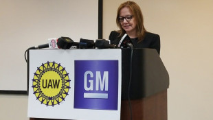General Motors CEO Mary Barra announces the company's increased investment in the Fort Wayne Assembly Plant. - Samantha Horton/IPB News