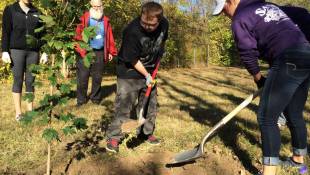 Students Plant Trees, Grow Friendships