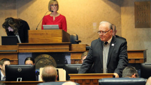 Senate Committee Chair Jim Buck (R-Kokomo) wouldn't take a vote on a bill to eliminate township assessors. - Lauren Chapman/IPB News