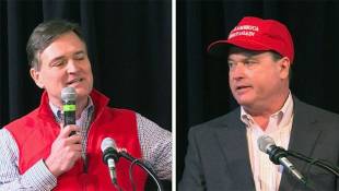 Indiana U.S. Representatives and U.S. Senate candidates, Luke Messer and Todd Rokita, won't say for sure whether they'll support a path to citizenship for DACA recipients. - Tyler Lake/WTIU