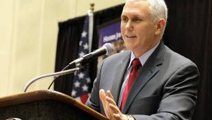 Gov. Pence Meets With Health And Human Services Secretary Sylvia Burwell