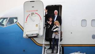 Pence Departs For Washington