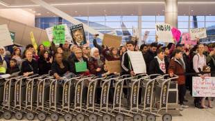 Hundreds At Indy Airport Rally Against Refugee Bans