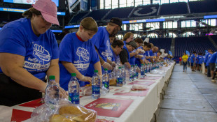 Local Volunteers Make 3,000 Sandwiches For Food Bank