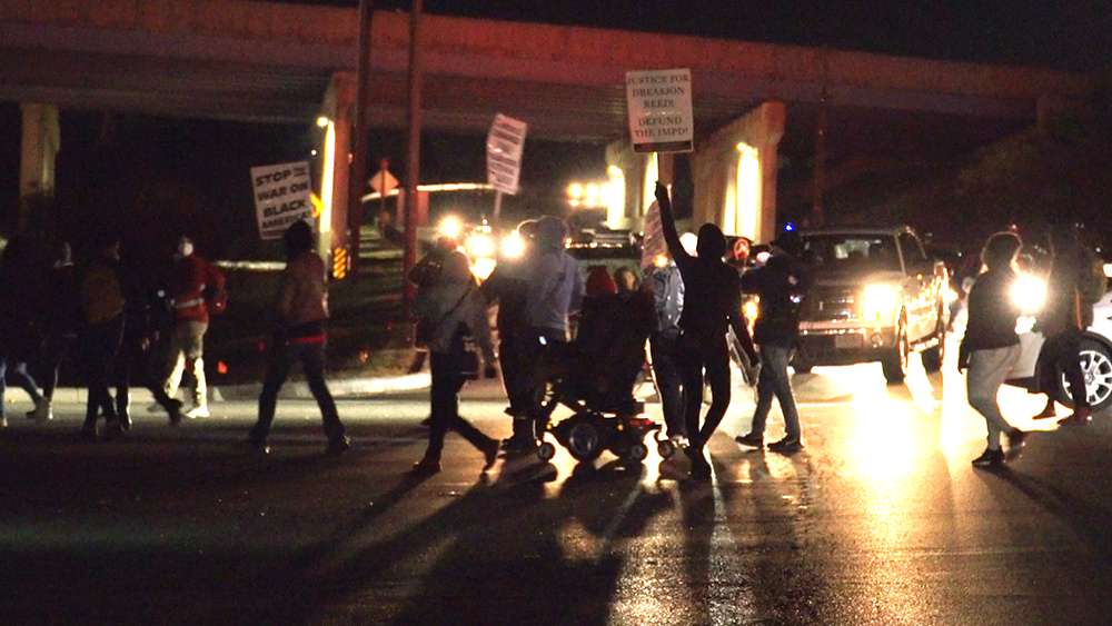 Dozens Of Protesters Gather At Lafayette Square
