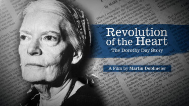 Black and white photo of Dorothy Day