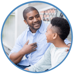 father gives pre-teen son advice