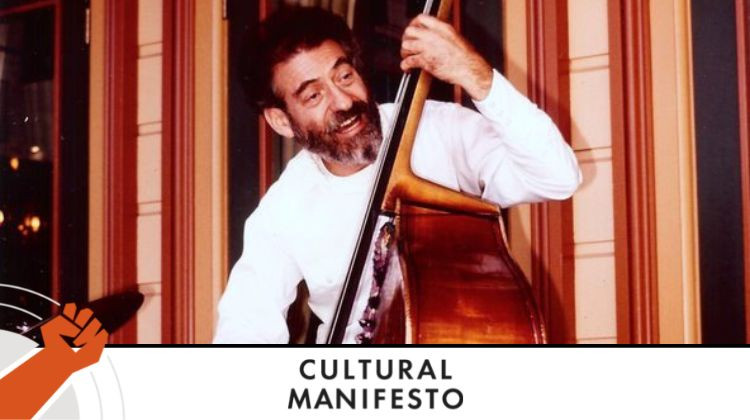 Jazz musician Max Hartstein performs on his bass. Max Hartstein