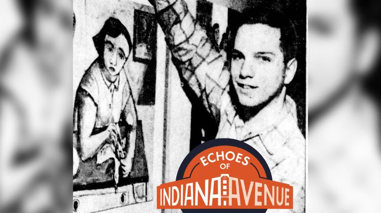 A clipping from the Indianapolis Star featuring a 17-year-old Art Rosenbaum holding a gold key award he won in the National Scholastic Art Contest. Remembering Art Rosenbaum