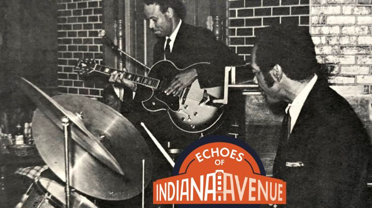 Johnny Shacklett and his band perform on stage. The Guitar Landscape of Wes Montgomery’s Indianapolis