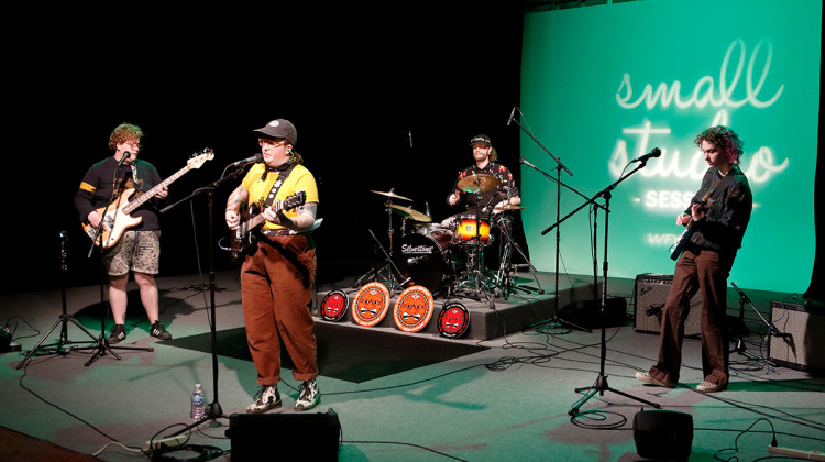 Dana Skully and the Tiger Sharks perform in the WFYI studio. Dana Skully and the Tiger Sharks